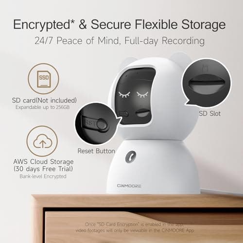2.5K Security Camera Indoor, Non-Subscription AI Person/Pet/Cry Detection, 4MP Pet/Dog/Cat Camera w/Phone App, Pan Tilt 2.4GHz WiFi Cameras for Home Security, Full Duplex 2-Way Audio, IR Night Vision 6