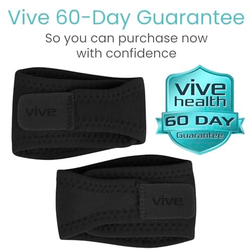 Vive Foot Arch Support Brace (Pair) - Wrap Corrector for Flat Feet, Plantar Fasciitis, Pain Relief, Fallen Arches - Compression Sleeve Strap, Gel Bands Inserts for Women & Men - Wear Under Socks 9