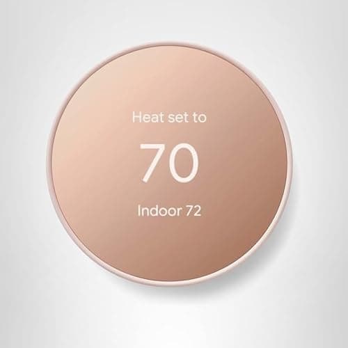 Google Nest Thermostat - Smart Thermostat for Home - Programmable Wifi Thermostat - Sand 13