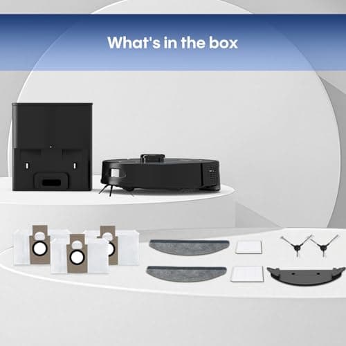 Robot Vacuum and Mop with Self-Empty Base: 5000Pa Suction, LiDAR Navigation, Smart Obstacle Avoidance, Home Mapping, No-Go Zone, 60-Day Hands-Free, Idear for Homes with Pets, Carpet & Hard Floors 8