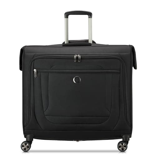 DELSEY PARIS Helium DLX Rolling Garment Bag with Spinner Wheels, Black
