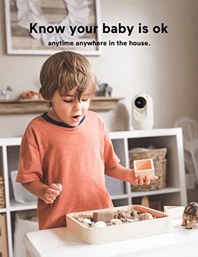 Momcozy Video Baby Monitor, 1080P 5" HD Baby Monitor with Camera & Wall Mount, Infrared Night Vision, 5000mAh Battery, 2-Way Audio, Temperature Sensor, Lullabies, 960ft Range, Ideal for New Moms, BM01 9