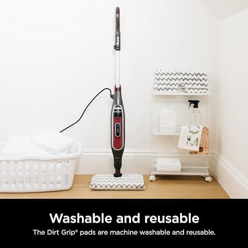 Shark Genius Hard Floor Cleaning System Pocket (S5003D) Steam Mop, Burgundy/Gray 6
