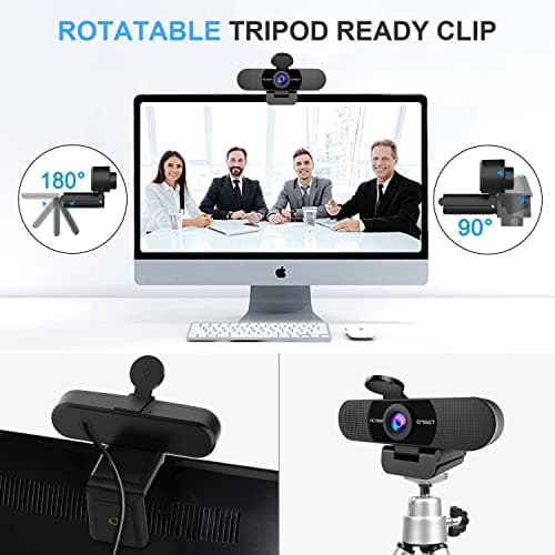 EMEET 1080P Webcam with Microphone, C960 Web Camera, 2 Mics Streaming Webcam, 90°FOV Computer Camera, Plug and Play USB Web Cam for Online Calling/Conferencing, Zoom/Teams/Facetime/YouTube, Laptop/PC 8