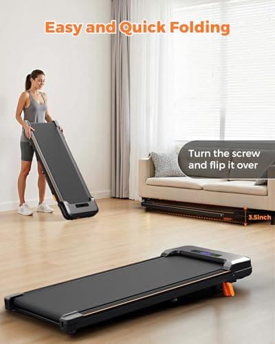 AIRHOT 3in1 Walking Pad - 2.5HP Walking Pad Treadmill with 6% Incline, LED Display, Remote Control, Portable Treadmill for Home Office, Support Jogging/Running/Climbing 7