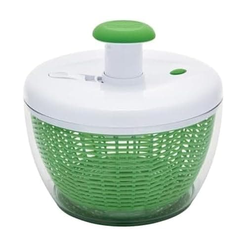 Farberware Small Pro Salad Spinner, 3.16 Qt Lettuce Spinner with Pump Mechanism, Colander Basket and Non-Slip Base - Compact Fruit Washer Spinner Bowl for Singles and Couples