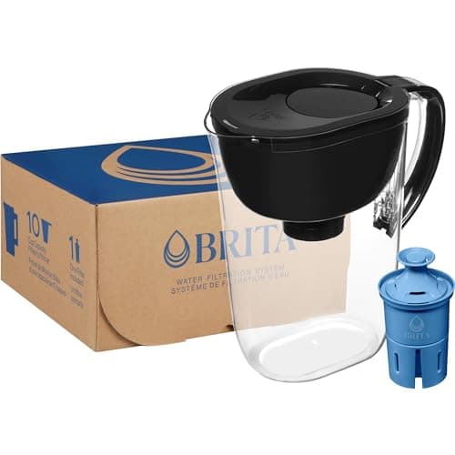 Brita Everyday Elite Water Filter Pitcher, Removes 99% of Lead, Includes 1 Filter, 10-Cup Capacity, Black 17