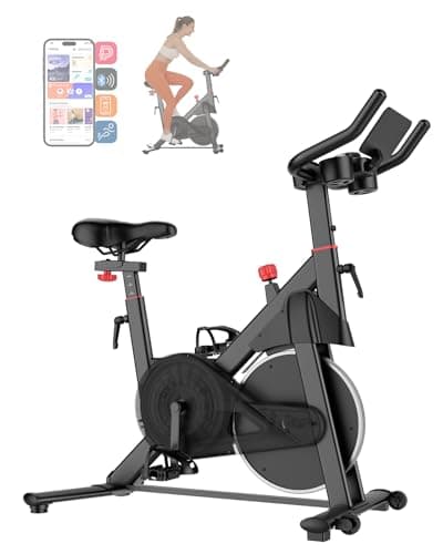 SupeRun Magnetic Exercise Bike for Home, Stationary Bikes Indoor Cycling with 32-Level Resistance, Adjustable for Users 5'1" to 5'11" & 300lbs Capacity