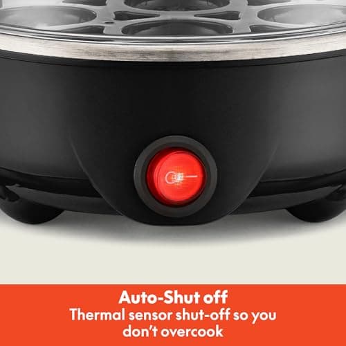 BELLA Double Tier Egg Cooker, Rapid Boiler & Poacher, Meal Prep Essential, Family Sized Meals: Make Up To 14 Large Boiled Eggs, Dishwasher Safe Parts, Poaching Tray Included, Black 6