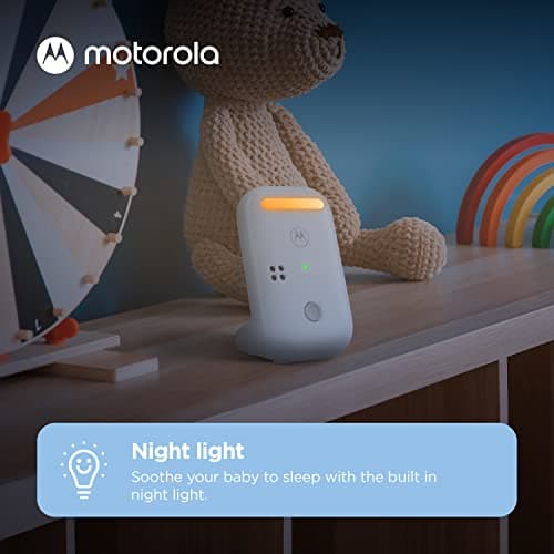 Motorola Nursery Baby Monitor, 1000ft Range PIP11 Audio Only, Nightlight, Lullabies, No WiFi Needed, Portable Parent Unit for Easy Monitoring 6