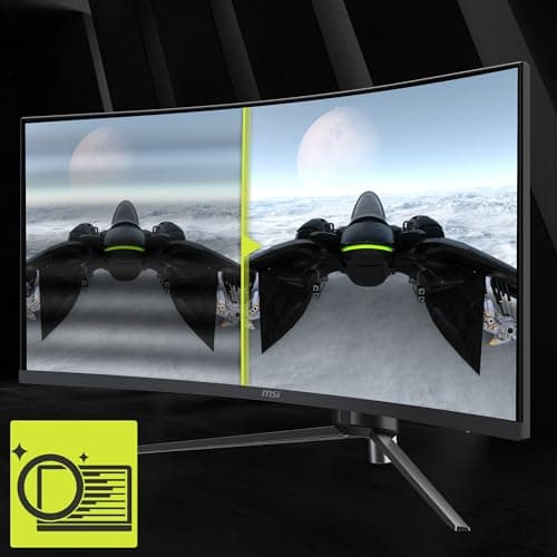 msi MAG 345CQR 34-inch 3440 x 1440 (UWQHD) Gaming Monitor, 180Hz, Adaptive-Sync, HDR Ready, HDMI, VGA Port, VESA Mountable, Tilt, 4-Side Slim Bezel, 1ms, Black 5