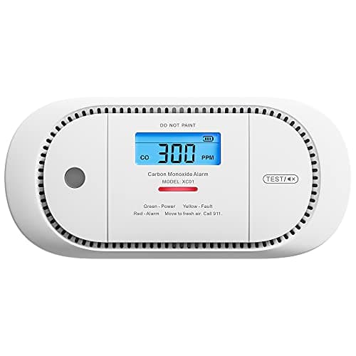 X-Sense Carbon Monoxide Detector Alarm with Digital LCD Display, Replaceable Battery CO Alarm Detector with Peak Value Memory, XC01-R