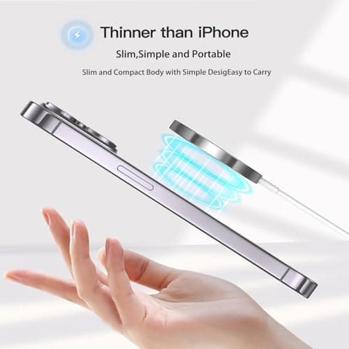 Magnetic Wireless Charger Fast Apple Mag-Safe Charger for iPhone 16 Pro Max/16 Pro/iPhone 15Pro Max/15 Plus/14/13/12/AirPods 3/2/Pro/Pro 2 Magnet Charging Pad Mag Safe Chargerwith Dual Charging Ports 5