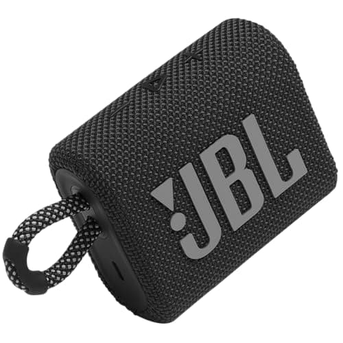 JBL Go 3 - Portable Mini Bluetooth Speaker, big audio and punchy bass, IP67 waterproof and dustproof, 5 hours of playtime, speaker for home, outdoor and travel (Black) 5