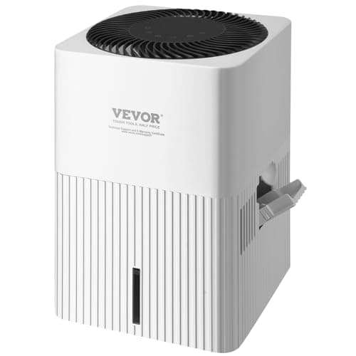 VEVOR Evaporative Humidifiers Mist-Free 3L, 300 ml/h Cool Moisture Humidifier and Air Purifier for Whole House up to 473.6 sqft, 4-Speeds & 1-12h Timer Settings, Premium Filter for Bedroom, Home 9