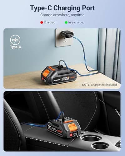 SEALIGHT Handheld Car Vacuum Wireless, Handheld Vacuum Cleaner with 21000pa High Power Suction, Two Batteries Long Endurance, 18V/120W Mini Vacuum Cleaner for Car, Home, Office 7