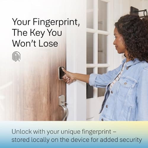 Yale Assure Lock 2 Touch Deadbolt, Satin Nickel Keyed Smart Entry Door Lock with Wi-Fi Connected Touchscreen Keypad and Fingerprint Scanner for Vacation Rental Hosts, YRD420-F-CB1-619 5