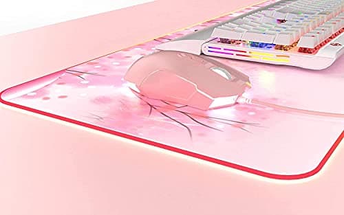 Lomiluskr AJ52 RGB Wired Gaming Mouse, 7 Programmable Buttons, Computer Mice with RGB Lighting, 200-4800 DPI Adjustable, for PC/Laptop (Pink) 9