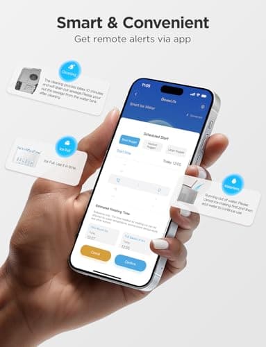 GoveeLife Smart Countertop Ice Makers, Portable Ice Maker Machine with Self-Cleaning, 6 Mins 9 Bullet Ice, 26lbs/24Hrs, Voice Remote for Home Kitchen Party Camping, with Ice Scoop Stainless Silver 5