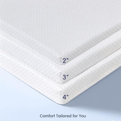 Subrtex Mattress Topper, Gel-Infused Memory Foam Mattress Topper, High Density Cooling Bed Topper Pad with Breathable Removable Fitted Cover CertiPUR-US Certified (2 Inch, King) 6