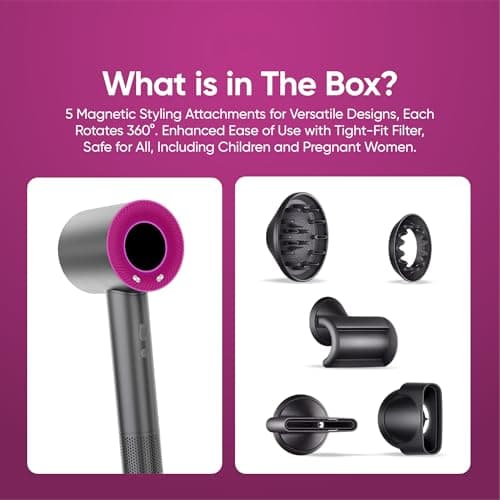 Dysonin Super Hair Dryer with Powerful Digital Motor for Fast Drying 7