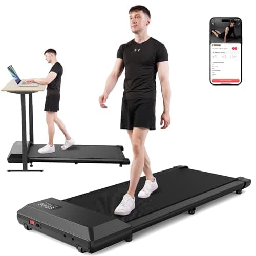 Superun Walking Pad, Mini Walking Pad Treadmill, Small Treadmills for Home & Office, Under Desk Treadmill, Small Portable Walking Pad with Remote