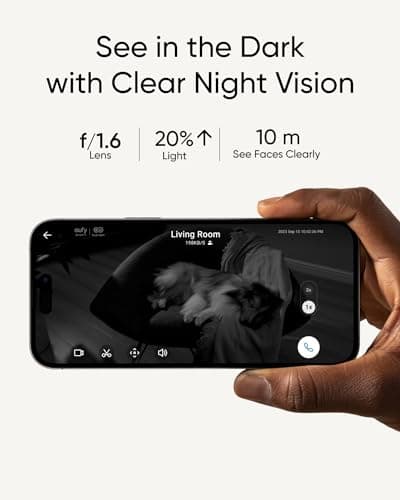 eufy Security 4K UHD Indoor Cam S350, Dual Cameras, 8× Zoom, 360° Pan & Tilt Security Cmera,AI Auto-Tracking,Baby/Pet/Nanny Camera, Human/Pet Detection, 2.4G/5G Wi-Fi 6