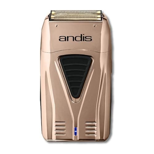 Andis 17220 Pro Foil Lithium Plus Titanium Foil Shaver, Cord/Cordless - Professional Turbocharged Cordless Men’s Shaver with USB Charger - Copper