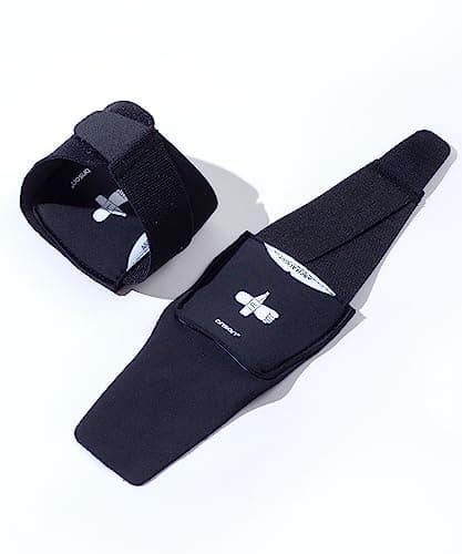 BRISON Arch Support Brace Orthotics Bands - Adjustable Feet Compression Straps with Supportive Plate Removable Flat Foot Pain Care Arch Support Splint Men Women - Black, Medium 5