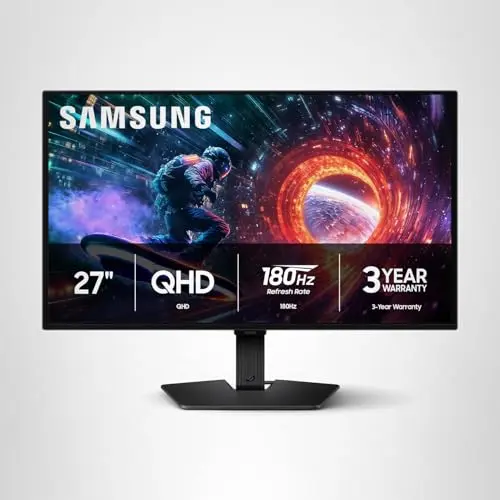 Samsung 27” Odyssey OLED G5 (G50SF) QHD & QD-OLED Gaming Monitor, 180Hz Refresh Rate, 0.03ms (GtG) Response Time, NVIDIA G-Sync Compatible, AMD FreeSync™, LS27FG500SNXZA 13