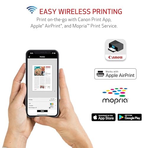 Canon PIXMA TR4720 All-in-One Wireless Printer, Home Use with Auto Document Feeder, Mobile Printing and Built-in Fax, Black 6