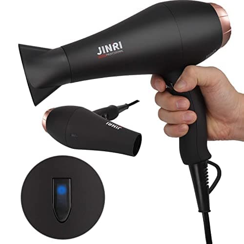 Hair Dryer 1875W, Negative Ionic Fast Dry Low Noise Blow Dryer, Professional Salon Hair Dryers with Diffuser, Concentrator, Styling Pik, 2 Speed and 3 Heat Settings 7