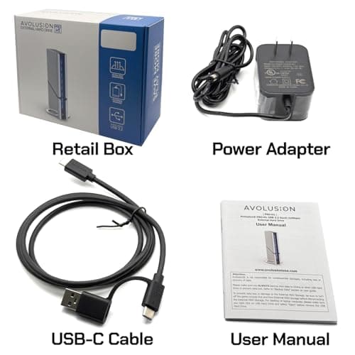 Avolusion PRO-H1 16TB 7200RPM USB 3.2 Gen2 (10Gbps) External Hard Drive (for Windows or MacOS Desktop PC/Laptop) (Renewed) 8