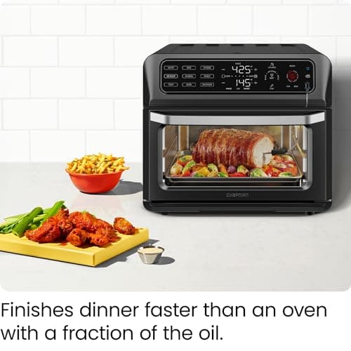 Chefman Dual Function Digital Air Fryer Oven with Temperature Probe, Black 7