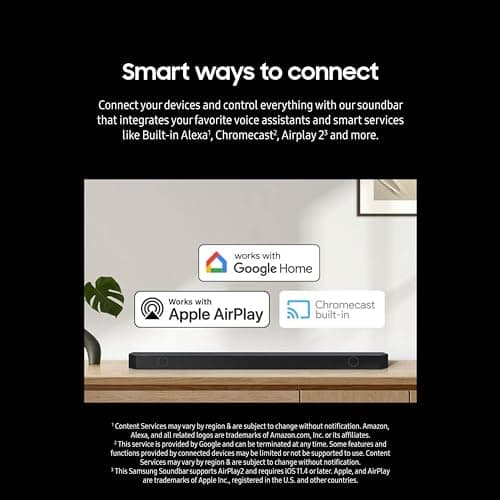 Samsung Q800D 5.1.2ch Soundbar w/Wireless Dolby Atmos Audio, Q-Symphony, SpaceFit Sound Pro, Adaptive Sound, Game Mode Pro with Alexa Built-in, HW-Q800D/ZA 6