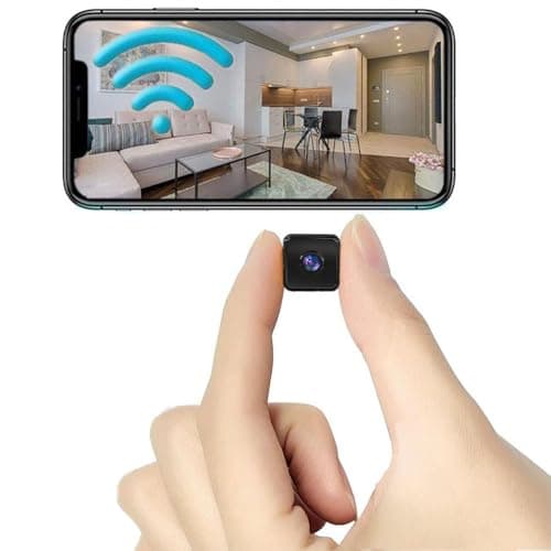 Spy Small Indoor Outdoor Camera Security Wireless Home Cameras Mini WiFi Pet Camaras,2025 HD Tiny Nanny Cam,Wide Angle,Night Vision, Home Indoor Outdoor Camara,Can No Need WiFi Cams For House Security