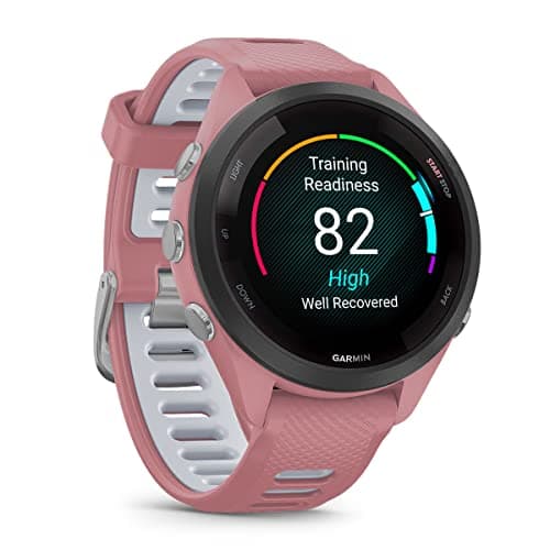 PlayBetter Garmin Forerunner 265S (Light Pink/Whitestone) Running GPS Smartwatch | Bright AMOLED Display, Recovery Insights | Bundle HD Screen Protectors & Portable Charger 7