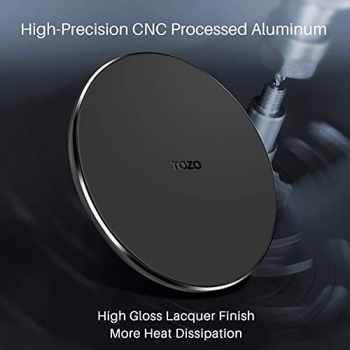 TOZO 2024 Upgraded Wireless Charger 15W Max Fast Wireless Charging Pad Compatible with iPhone 16/16 Plus/16 Pro Max /15/14/13/SE/12 Series, Samsung Galaxy S24/S23/S22 Series (No AC Adapter) 6