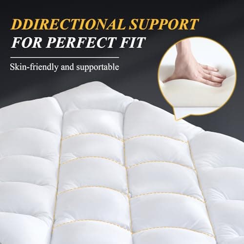 3 Inch King Mattress, Ultra Thick and Fluffy Supportive Memory Foam Mattress Topper for Body Pain (80x78x3 Inches) 6