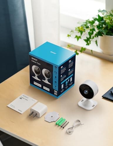 GNCC Only 2.4GHz Indoor Security Camera, 1080P Cameras for Home Security, Motion Detection, Two-Way Audio, Night Vision, Dog Camera with App, Easy Install, Cloud Storage Subscription Required(2-Pack) 10