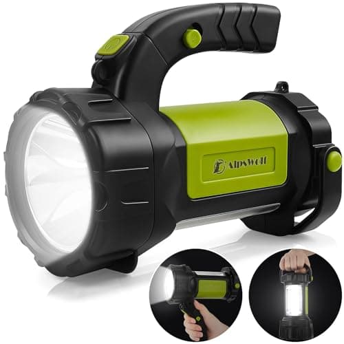 AlpsWolf Camping Lantern Rechargeable, LED Flashlight Spotlight Lantern with 800LM, 3600 mAh, Strap Included Portable Bright Camping Light for Emergency, Outdoor Hiking, Power Outages