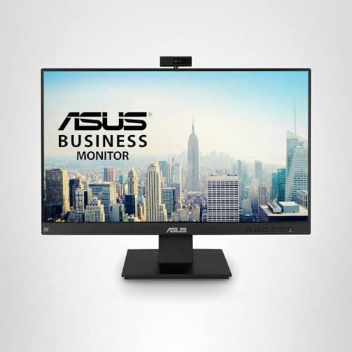 ASUS BE24EQK 24” Business Monitor with 1080P Full HD IPS, Eye Care, DisplayPort HDMI, Frameless, Built-in Adjustable 2MP Webcam, Mic Array, Stereo Speaker, Video Conference,Black 14