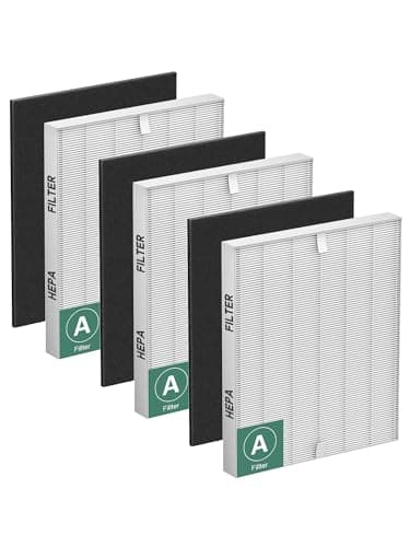 115115 Filter A Replacement Compatible with Winix PlasmaWave Air Purifier C535 5300 5300-2 6300 6300-2 5000 9000 C909 AM90,3 Pc H13 True Size 21 Filters and 3 Pc Carbon Pre-filters，By Improvedhand