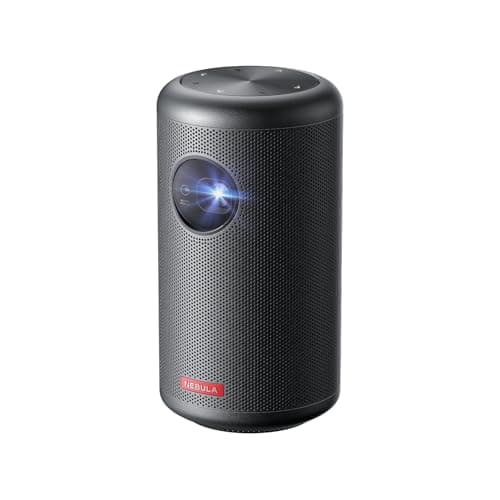 Anker Capsule II Smart Mini Projector, by , Palm-Sized 200 ANSI Lumen 720p HD Portable Projector Pocket Cinema with Wi-Fi, DLP, 8W Speaker, 100 Inch Picture, 3, 600+ Apps (Renewed)