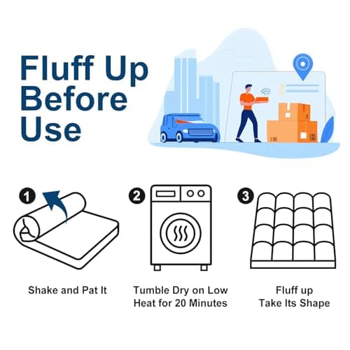 COONP Queen Mattress Topper, Extra Thick Pillowtop, Cooling and Plush Mattress Pad Cover Cotton Top Bed Topper Protector with 8-21 Inch Deep Pocket 6