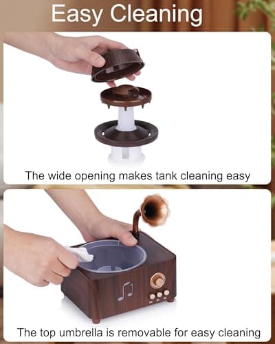 Kaaeiccr Essential Oil Diffuser, Humidifiers For Bedroom, 250ml Cool Mist Rain Diffuser, 7 Colors LED Ambient Light & Auto Shut-Off When Water Runs Out, for Office, Study Room, Yoga, Relaxation & Home 6