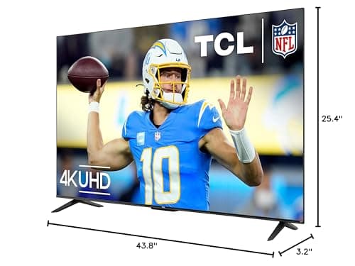TCL 50-Inch Class S4 4K LED Smart TV with Roku TV (50S450R, 2023 - Model), Dolby Vision, HDR, Dolby Atmos, Works with Alexa, Google Assistant and Apple HomeKit Compatibility, Streaming UHD Television 18