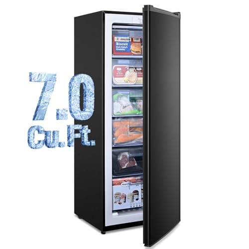 Anypro Upright Freezer 7.0 Cu.Ft Black