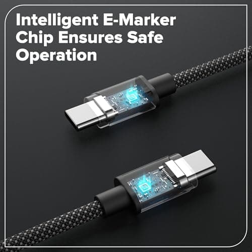 GREENWORKS 24V 1/2" Brushless Cordless Drill (400 In-lbs.), 2.0Ah (12,000mAh Power Bank) USB-C Batteries, 3.3 FT Braided Cable, 30W Charger 3