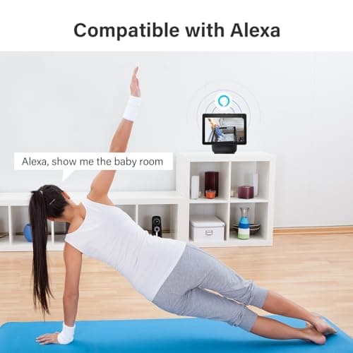 Jennov 2K Pet Dog Cat Camera, 360° Home Security Camera with One-Click Talk, WiFi Baby Camera Monitor with Motion Detection/Color Night Vision/Auto Tracking for Home Indoor &Outdoor Security 9